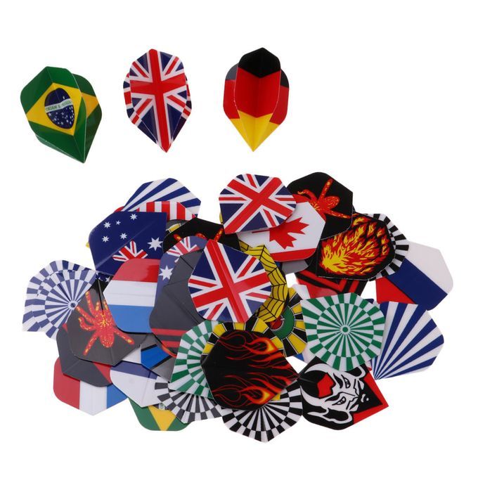 60/54 Durable Standard PET 3D Print Dart Flights Dart 60pcs Assorted