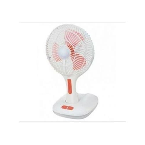 Rechargeable Table Fan With Light - 10"