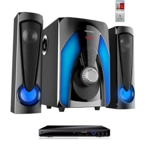 2.1ch Powerful Heavy Duty Speaker System -pv-ht-ht1202 + Free Lg Dvd + Free Surge