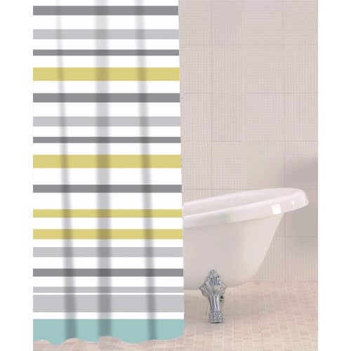 Sea Striped Peva Shower Curtain