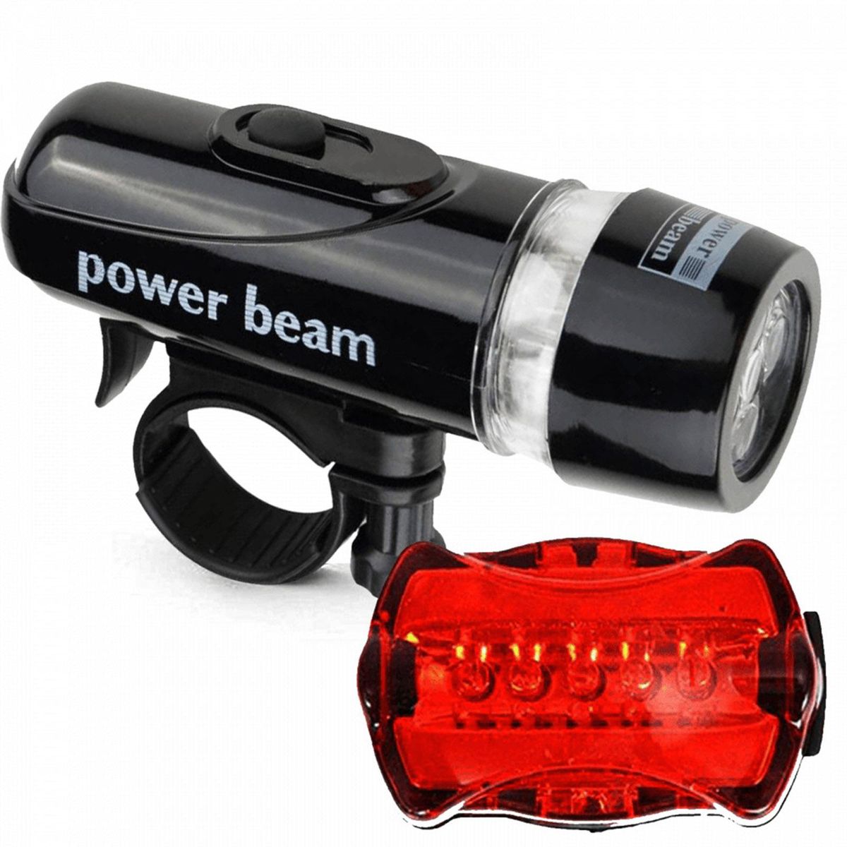 Bike Front Rear Light Set Bicycle LED Headlight Flashlight Taillight Night Cycling Lamp Kit Mountain Bike Rear Light Lamp