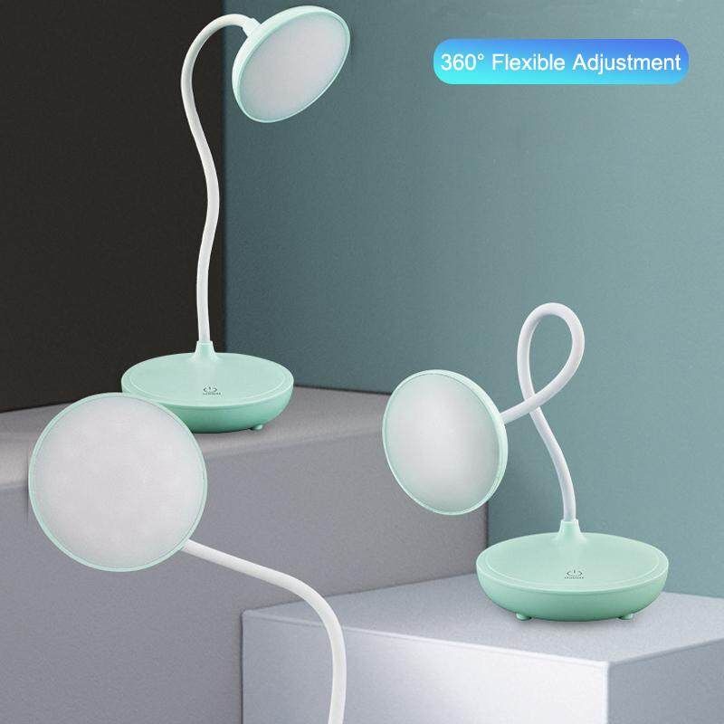 Dimmable Touch Sensor USB Charge LED Desk Table Night Bedside Reading Lamp Light Blue
