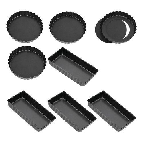 8 Pcs Non-Stick Quiche Tart