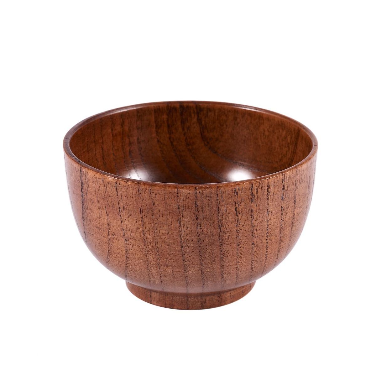 1Pc Wooden Bowl Japanese Style Wood Rice Soup Bowl Salad Bowl Food Container Large Small Bowl for Kids Tableware Wooden Utensils