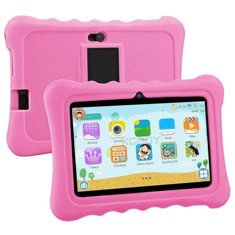 A37 Educational Kid's Tablet - 7" - 128GB ROM - 6GB RAM - WiFi Only - 3000mAh - Pink
