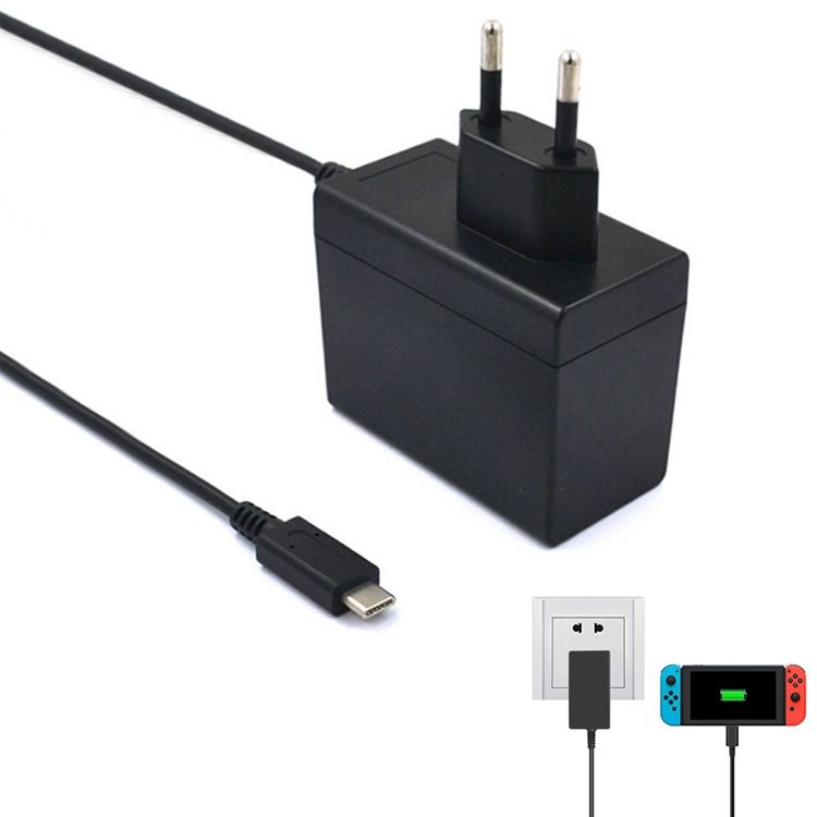 AC Adapter Charger For Nintend Switch, EU Plug