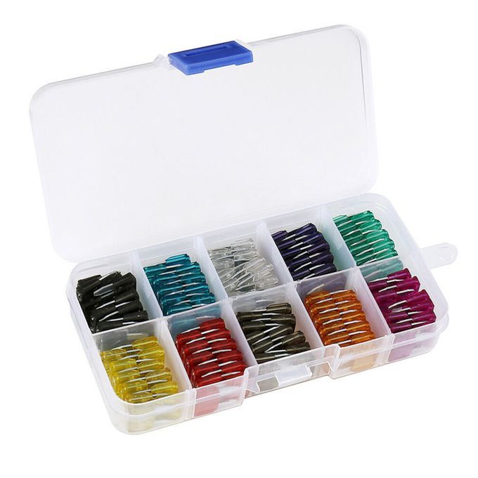 120Pcs/Box Mini Auto Fuses Set 2-35A Assorted Color-coded