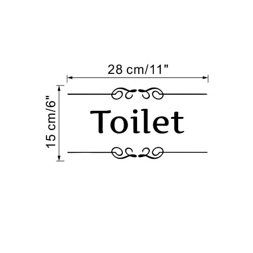 Toilet Sign Sticker