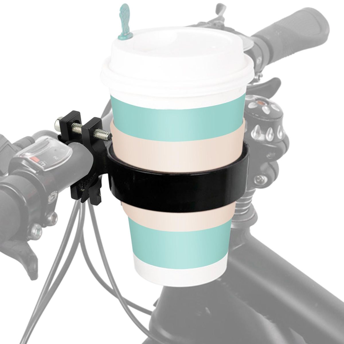 Bike Handlebar Cup Holder Aluminum Cup Bottle Holder Road Bicycle Bike Water Bottle Coffee Drink Cup Holder
