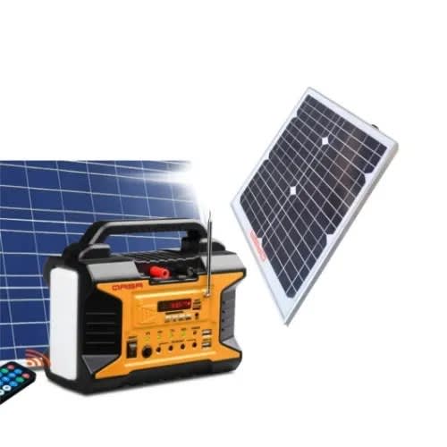 Solar Power Portable Generator With Fm Radio & Torch + Panel - 50w
