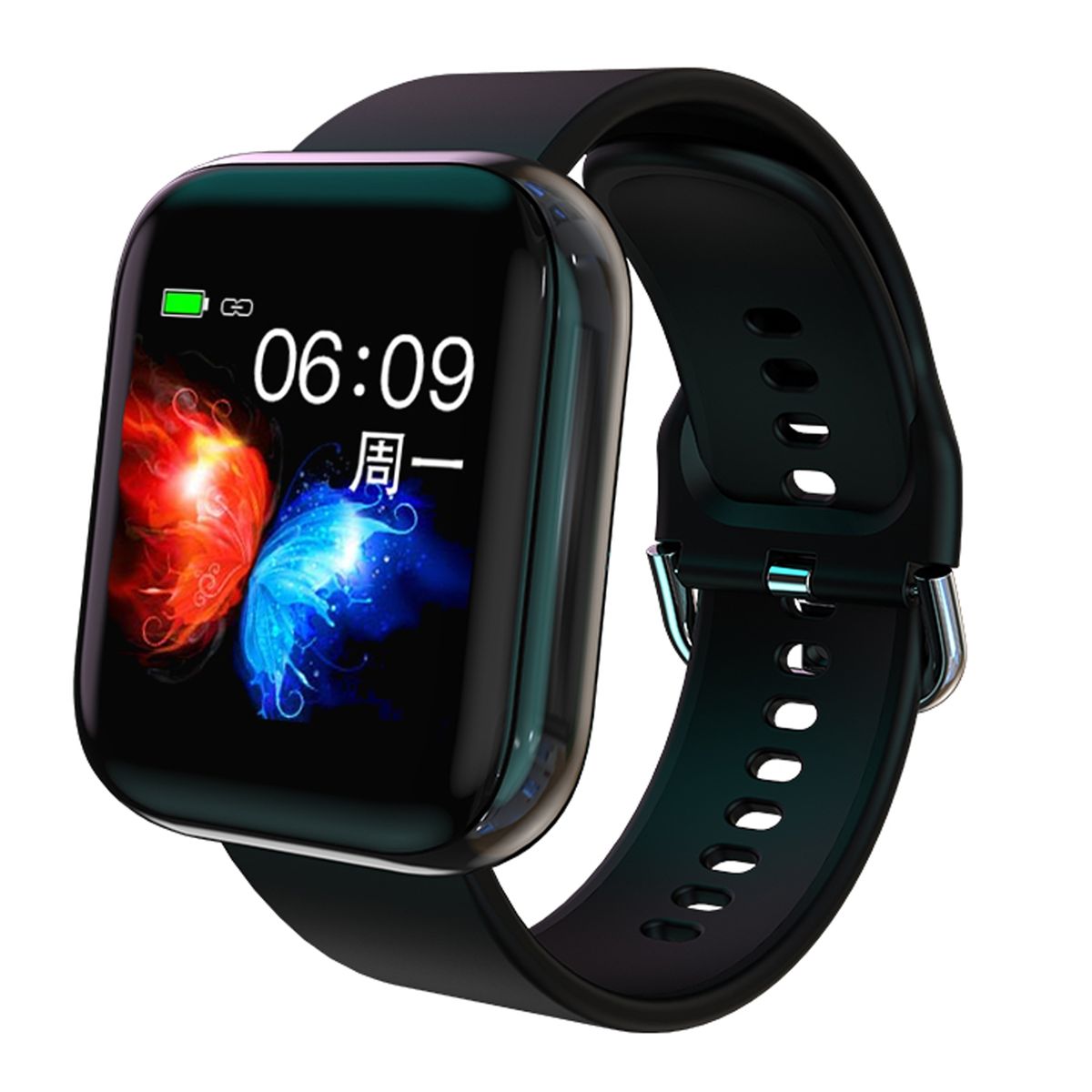 T3M 1.3 Inch Color Screen Music Smart Bracelet, Built-in MP3, Support Sleep Monitor / Heart Rate Monitor / Blood Pressure Monitor(Black)