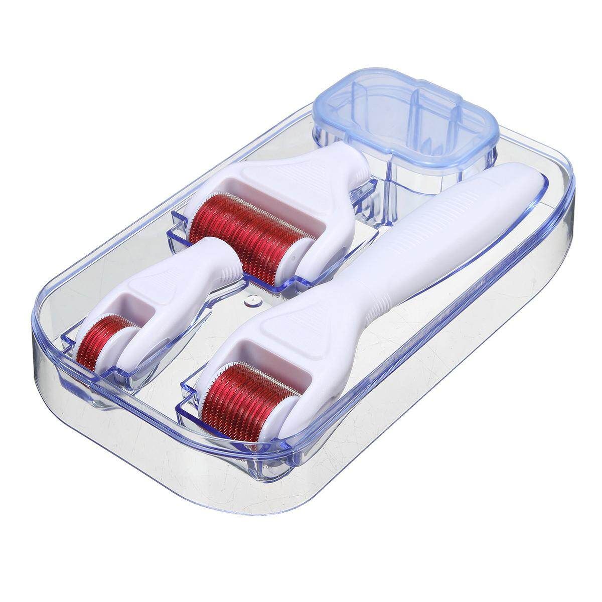 4in1 0.5/1.0/1.5mm Titanium Derma Roller Micro Therapy Skin Care Tool New