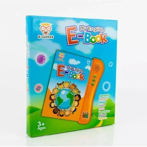 My English E-Book Educational Learning Device For Alphabets, Numbers, Shapes, Quiz & More