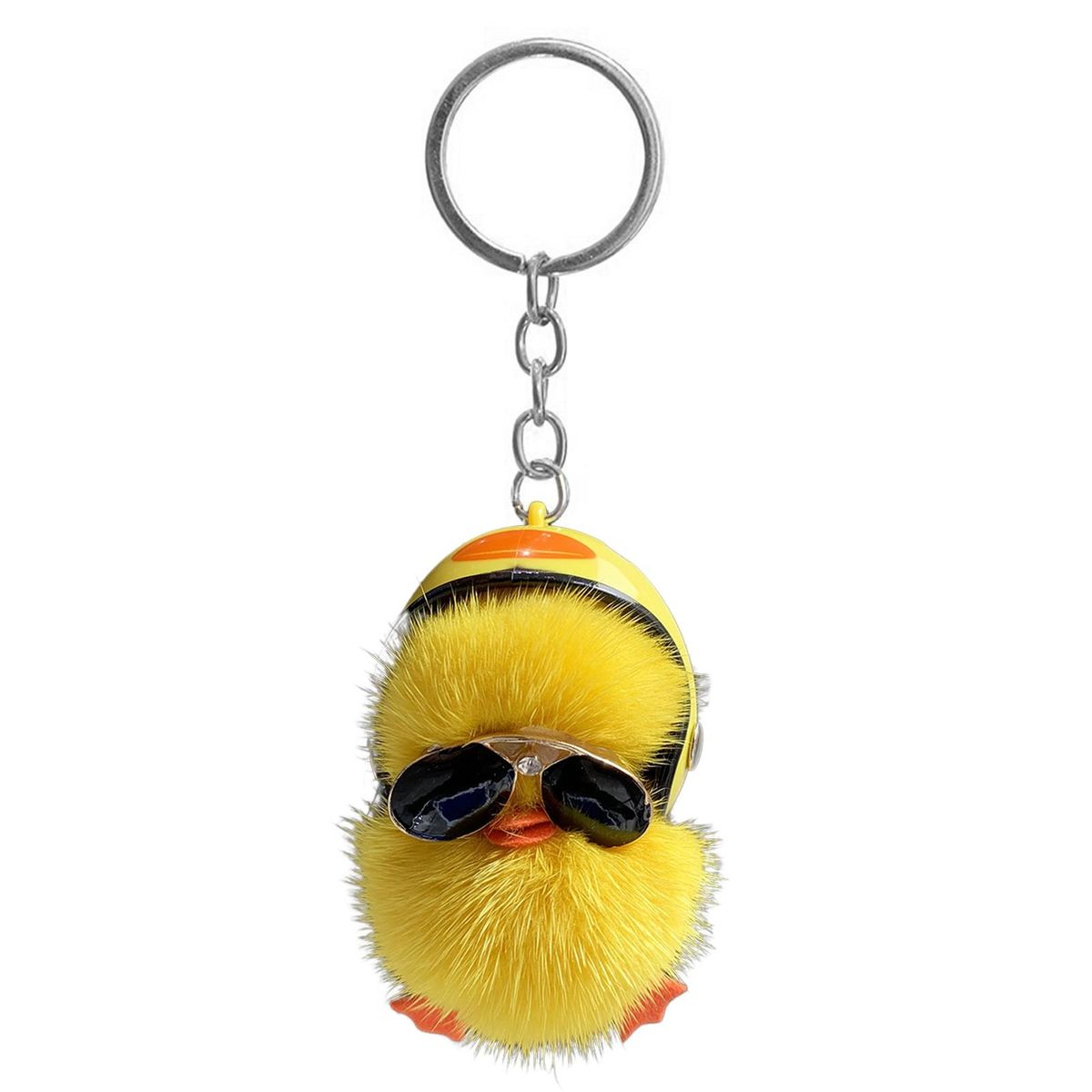 Furry Duckling Keychain Key Chain Yellow