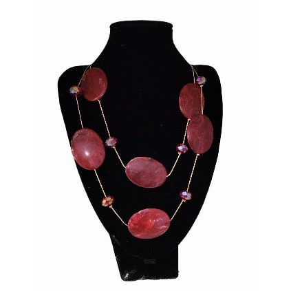 Acryclic Necklace - Wine