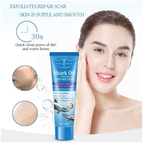 Shark Oil Peeling Gel For Face & Body Deep Cleansing - 100ml
