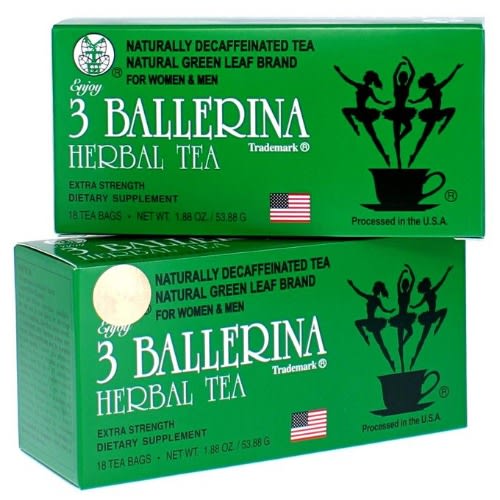 3 Ballerina Herbal Tea Dietary Supplement For Dieters-53.88g