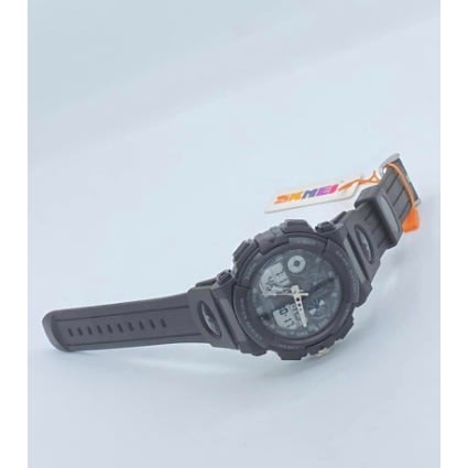 Dual Time Water Resistance Men's Wrist Watch - Black