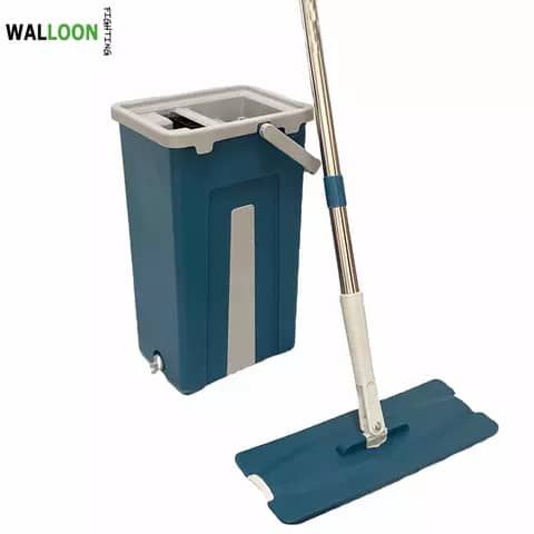 Magic Flat Mop Squeeze Bucket