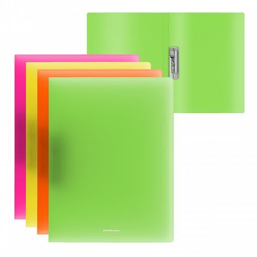 A4 RING BINDER CLASSIC, NEON MULTI COLOURED (5 PIECES WHOLESALE)