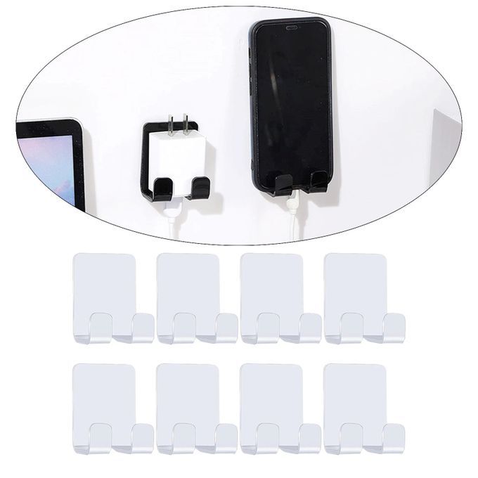 Rack Hook Set Multi Purpose For Towel Utensils Bathroom White