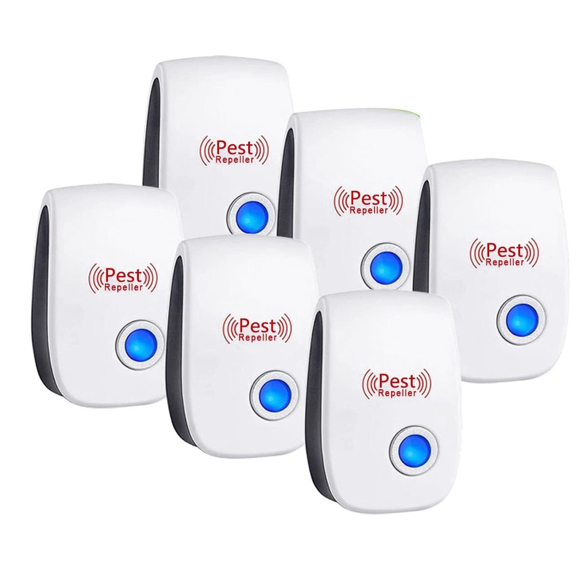 6 Pack Ultrasonic Pest Repeller Electronic Plug in Rodent