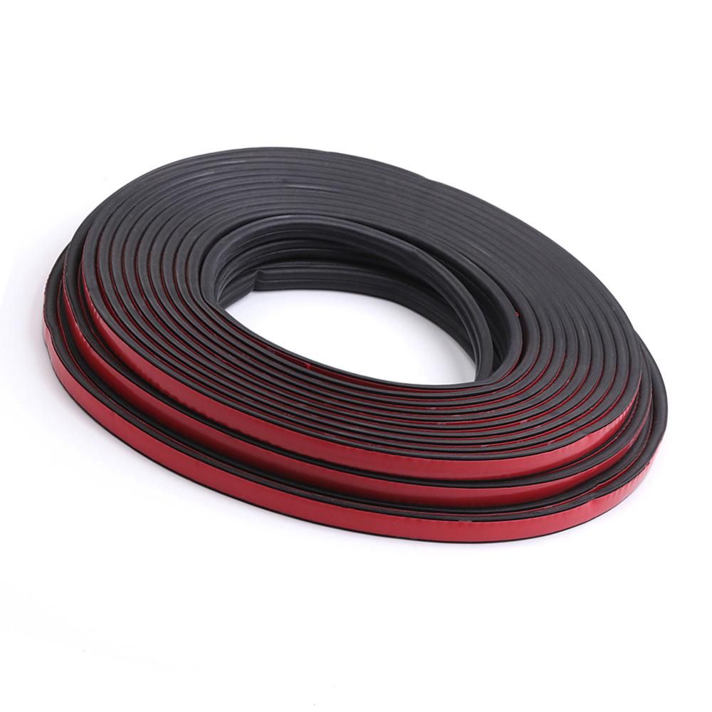 5M Car Door Seal Strips Auto Rubber Seals Sticker Noise Insulation B Shape Weatherstrip Rubber Seals Dustproof Automobiles Interior Accessories