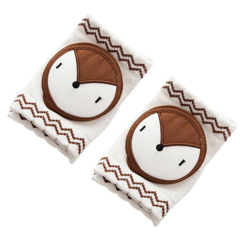 Cute Baby Knee Protectors for Crawling Unisex Baby Crawling Anti-Slip Knee Toddlers Kneepads Safety Protective Cover Dark Coffee