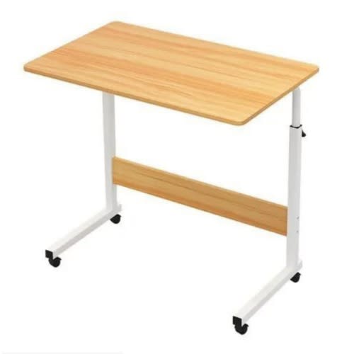 Adjustable Laptop  & Bedside Wooden Table With Wheels