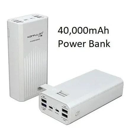 Powerbank With Multiple Output With Type C Output/input - 40,000mAh