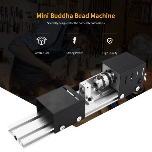 96W 12-24V Mini Lathe Beads Polisher Machine Woodworking Craft DIY Rot