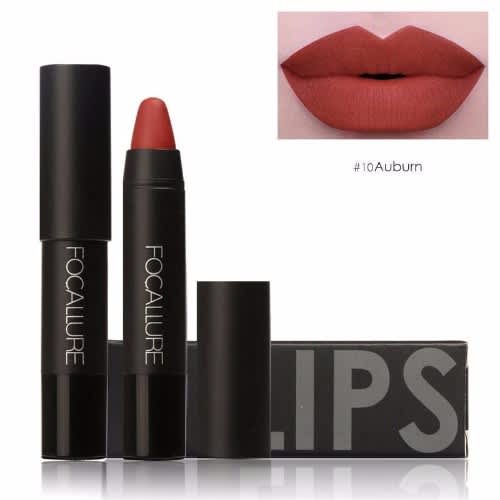 Matte Chunky Lip Pencil Lipstick Shade 10 - Auburn