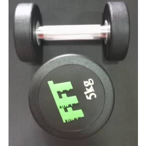 Round Head Rubber Dumbbell 12.5kg