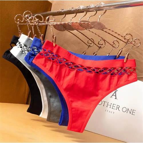 Multicolor Ladies G-string Underwear - 6 Pcs