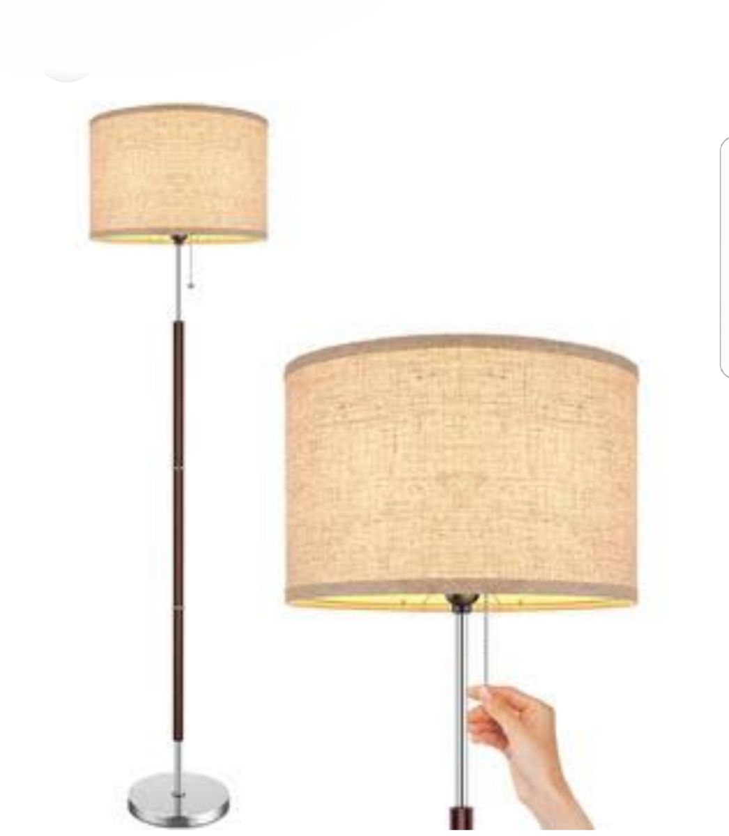 FLOOR LAMP- OFF CREAM SHADE