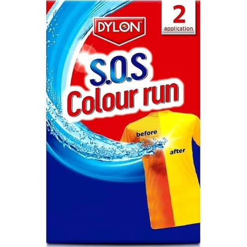 Dylon S.O.S Color Run - Prevents Color Transfer From One Cloth To Another - 75ml X 6