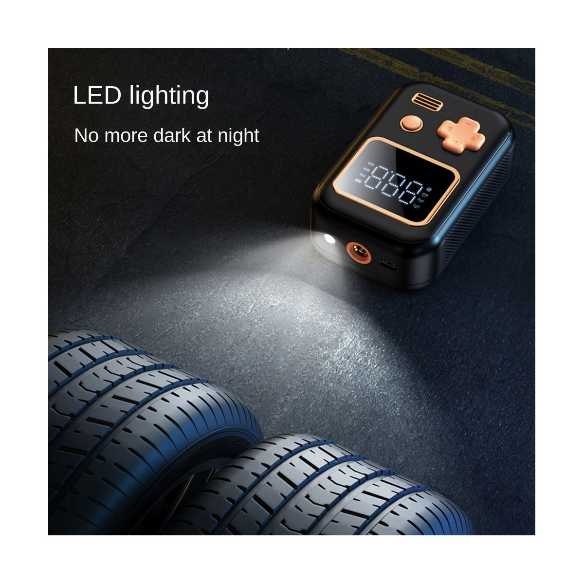 Tire Inflator Portable Air Pump Bicycle Pump, 12V Electric