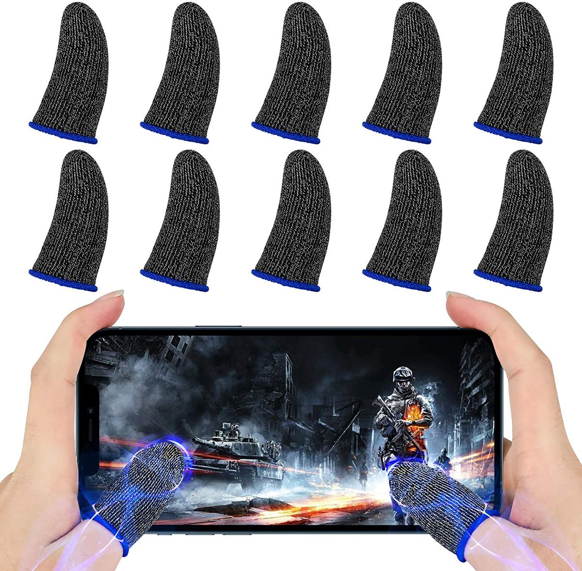 Game Controller Thumb Sleeves Finger Sleeve Sets For Gaming