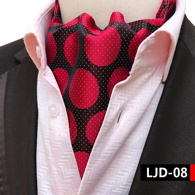 Linbaiway Mens Ascot Vintage Paisley Classic Wedding Formal