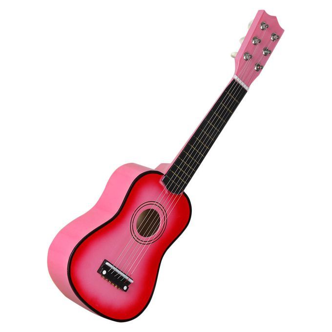 Mini 21inch 6 Strings Acoustic Guitar Musical Instrument Gift Pink