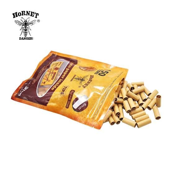 Hornet Natural Unrefined  Preroled Roling Tips - 150 Filters