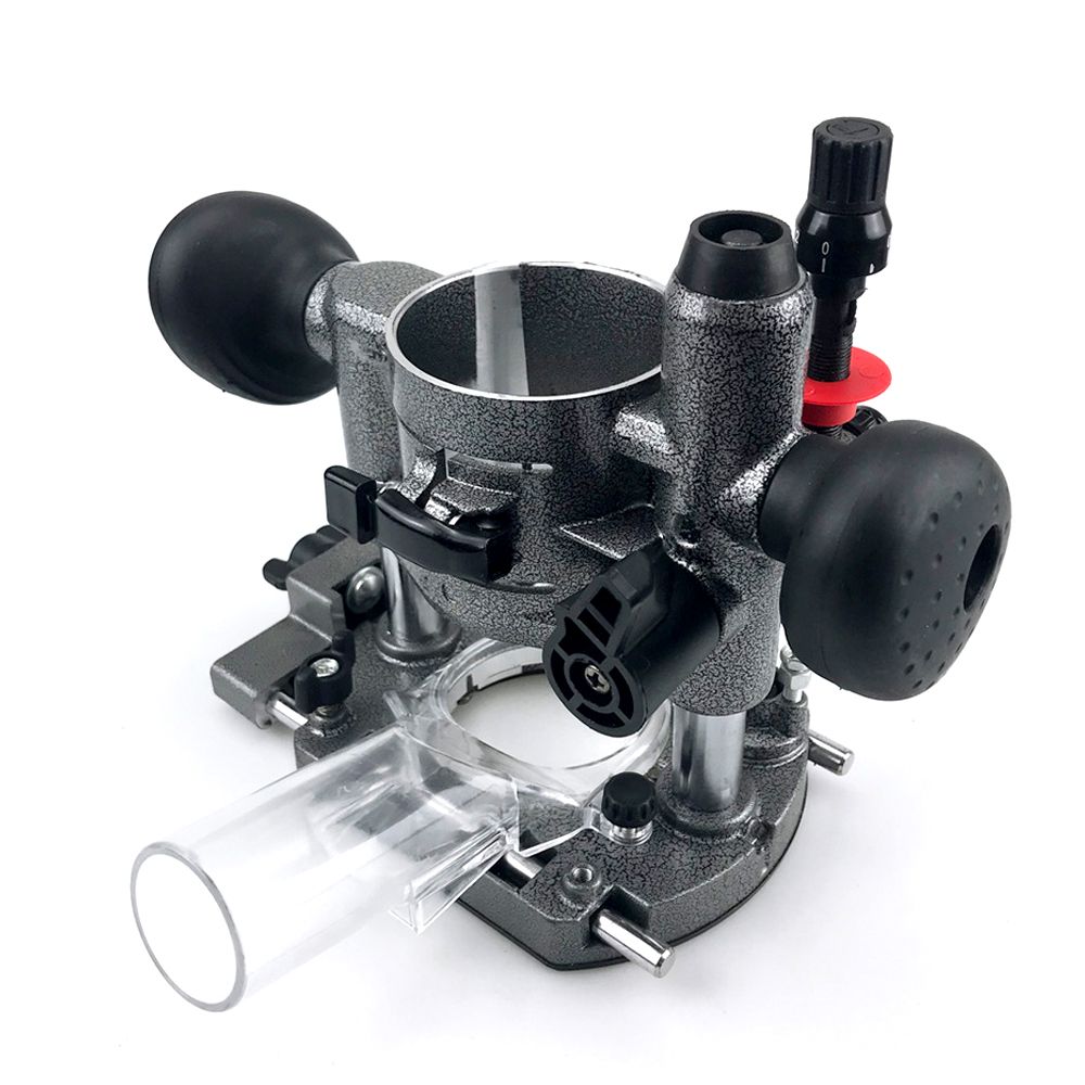 Compact Aluminum Plunge Router Bracket Milling Trimming