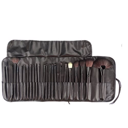 BEST PROFESSIONAL MAKEUP BRUSHES SET 24 PCS (BLACK)- 10731