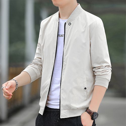 Men's Jackets Lightweight Coats Half Coats Fashion - White