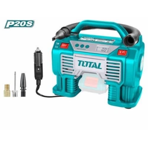 Total Mini Auto Air Compressor With - 20v - Lithium Battery