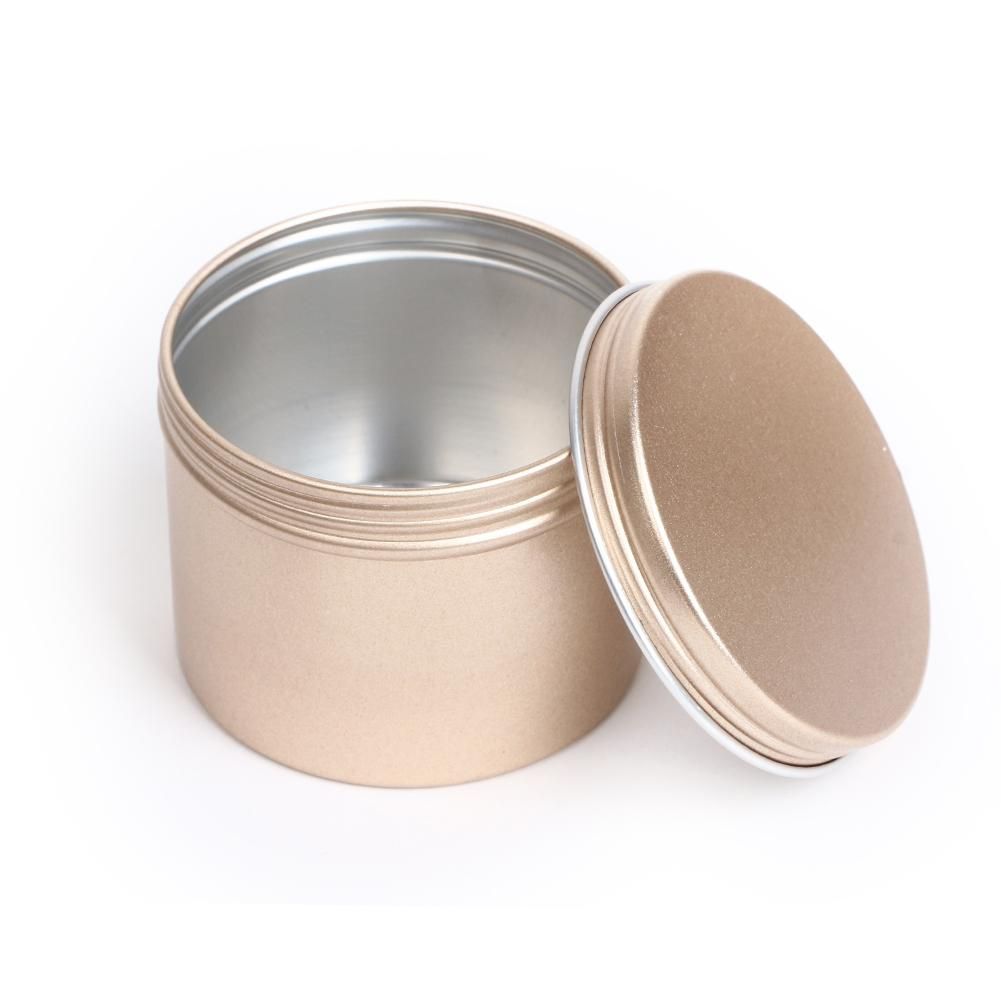 12/24/48Pcs Empty Silver Gold Black Aluminum Tins Cans with Screw Lid Round Candle Spice Candy Containers Storage Box