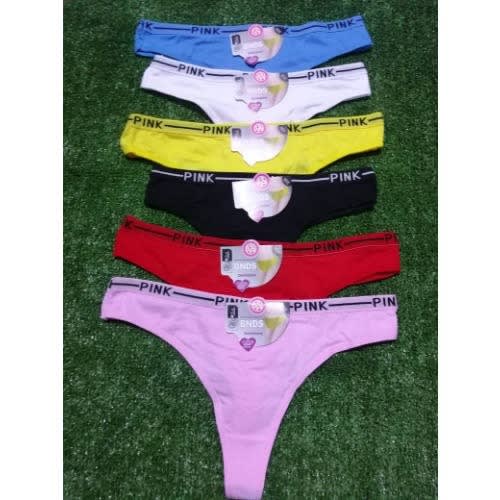 Ladies Cotton G-string Panties - Set Of 6