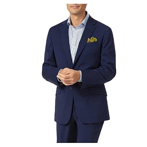 Fitted  Made Suit - Navy - Blue