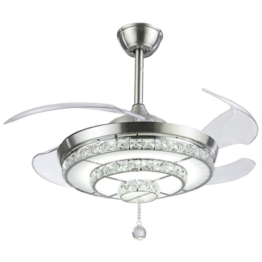 Y42-A100BN 42 Inches Crystal Ceiling Fan Light 200-240V LED
