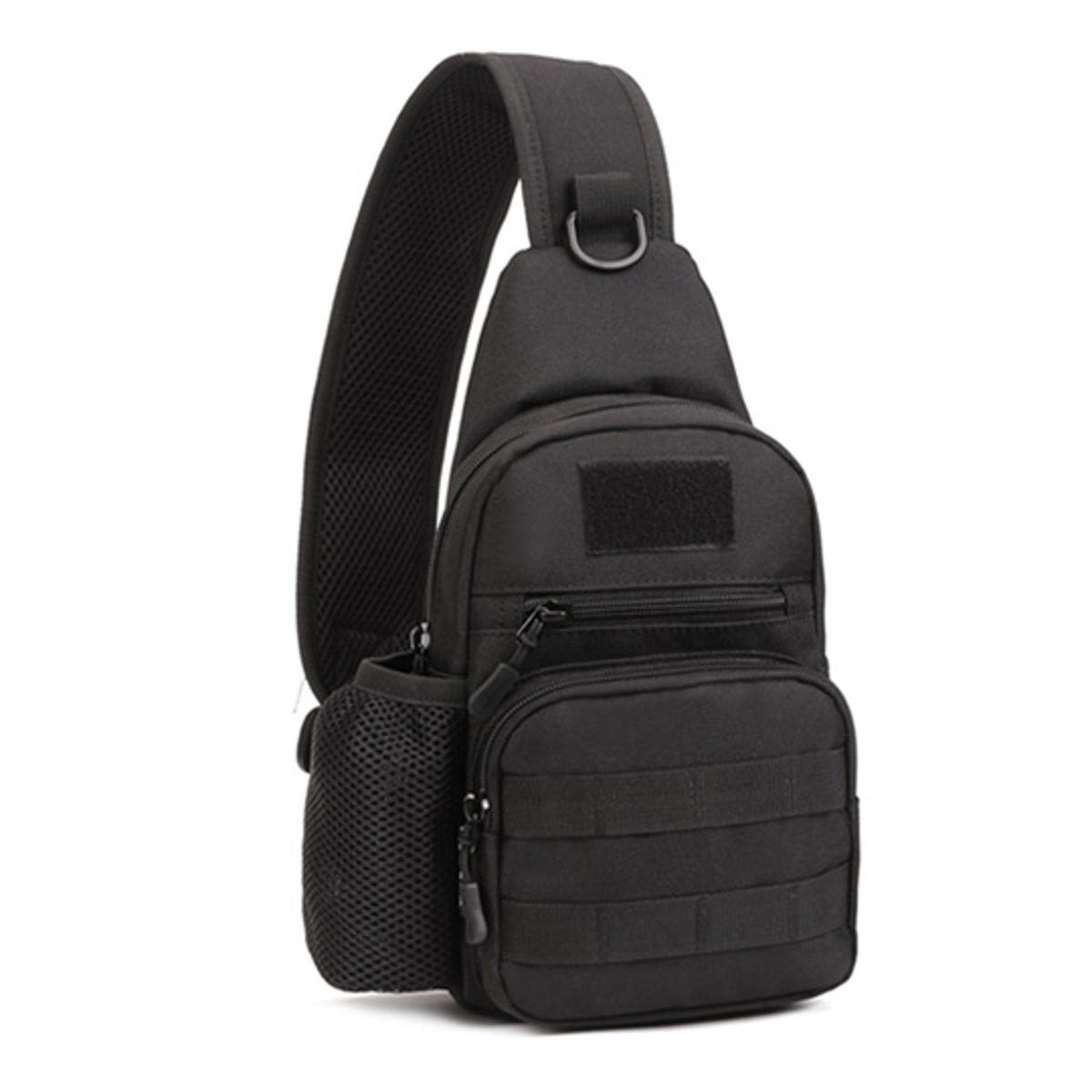 Leisure Package Traveling Bags Riding Backpack Shoulder Bag Black (black)